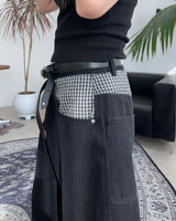 Heid Check Layered Balloon Pants