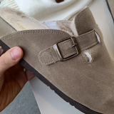 Kyren Rest fur suede mule