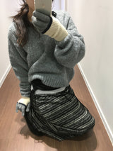 [MD Pick] ハイヤーVネックニット (3color)