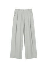 Linen Wide Pants (BEIGE)