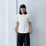 Minimal White Rib Tee