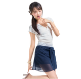 ROSY MIDI SKIRT [NAVY]