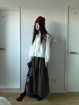 [MD's Pick] Nooa Cotton Pintuck Long Skirt (3color)