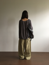 Hema Eyelet Shirred T-shirt (2color)