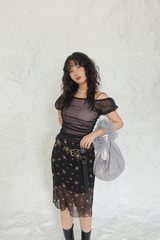 CHIFFON SHIRRING BAG (4COLORS!)