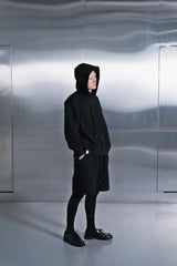 VINTAGE DIA-QUILTING WIDE 1/2 PANTS (Black)