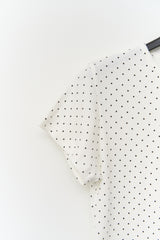 (W) Cherry Dot Button Top (5color)