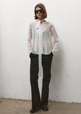 SHEER TIE BLOUSE