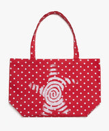 Twister Star Tote Bag - Dot Red