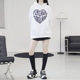 TシャツハートレタリングフードTシャツ
