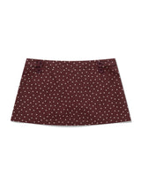 ピグメント スター ミニスカート(BURGUNDY)