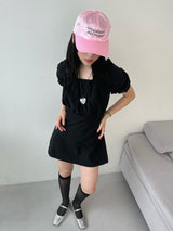 バックストラップリボンドレス