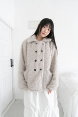 double button fluffy cardigan(2colors)