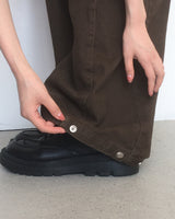 Putting Side Pintuck Wide Cotton Pants