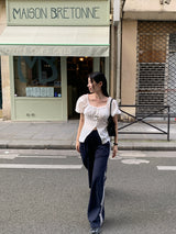 [MADE] Kanti Lace Track Wide Pants