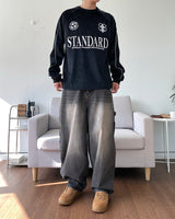 ベルベットサッカーロングスリーブドTシャツ