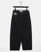 Minty Rose Patch Napping Wide Denim Pants