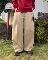 マレルワンタックワイドコットンパンツ