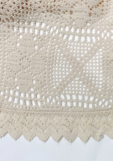 クロシェレーススカート (Beige)