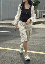BALLOON CARGO HALF PANTS