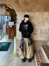 Debut Check Layered Cotton Pants 2C