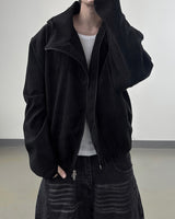 Bio unbalanced corduroy warmer jacket
