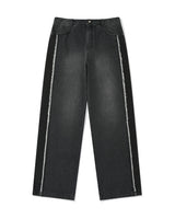 Two tone Panel Jean/Black