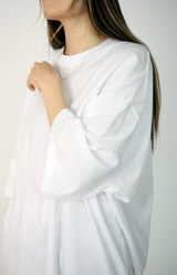 (UNISEX)アイボリーボクシーTシャツ