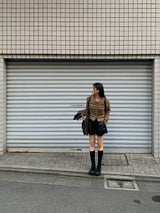 Clang ウール ストライプ カーディガン