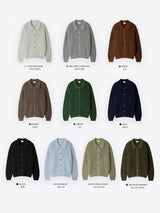 LMN Celine Washable Hatch Collar Cardigan (10 colors)