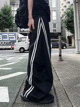 LEAF TWO-WAY BALLOON WIDE PANTS