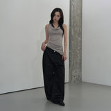 カウルドレープ2WAYトップ (WARM GRAY)