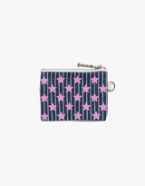 Twister Star Denim Wallet - Deep Blue/Pink