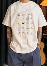 トラベル オーバーサイズ ショートスリーブ Tシャツ 3カラー