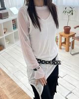 Flat Ring Motion Necklace