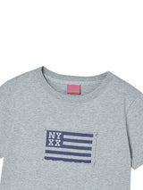  NYX FLAG APLIQUE TEE GREY