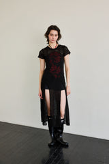 WITTY KNIT ONE-PIECE / BLACK