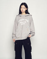 25FW ペイントエフェクトフーディー ライトグレー