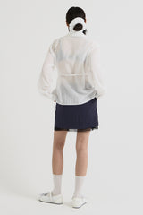 Sheer String Blouse, White