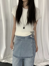 Juki Angora Short-Sleeve Knit Top