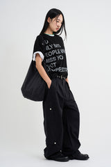 オンリー プリント クロップ Tシャツ