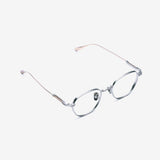 Knouun Round titanium glasses CODE. 102. B Silver N Gold