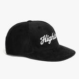 ビックサイズ XL HIGH コーデュロイキャップ ブラック