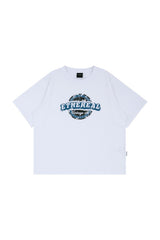 White vintage overfit short sleeve t-shirts