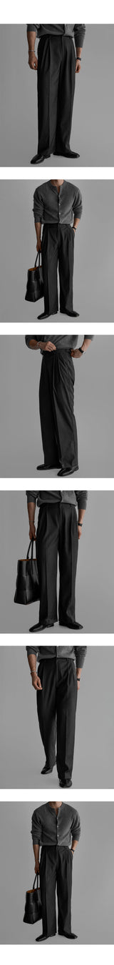 TR Vizo Wide Slacks [Charcoal]