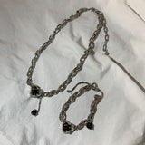 ブラックグランドオーべブレスレット