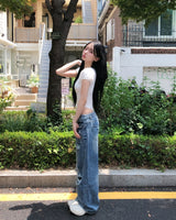 Nippen Damaged Wide Denim Pants