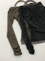 ヴィンテージウォッシングホルターネックTシャツ