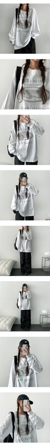 ターディンバッグプリント長袖Tシャツ (3 colors)