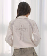 FROSS GLOSSY TRACK TOP (IVORY) F26QB039